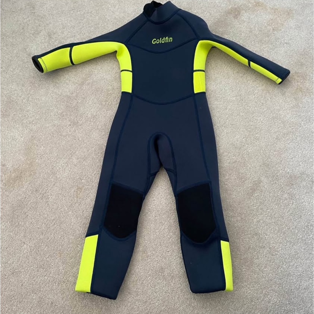 Kids Swim Wetsuit - Blue and Yellow